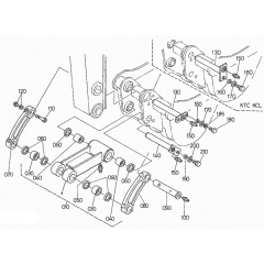 Dipper Arm/Bucket Link Assembly