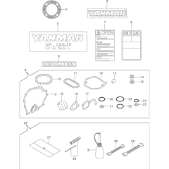 Tools and Gasket Set for Yanmar