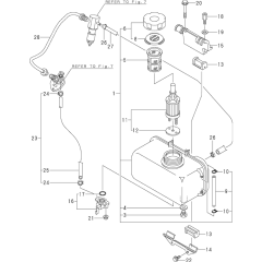 Fuel Tank & Pipe Assembly