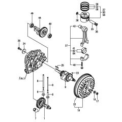 Crankshaft & Piston for Yanmar L48N