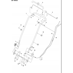 Handle Assembly for Husqvarna LB248S