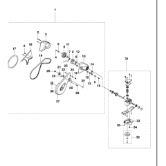 Gear Box Assembly for Husqvarna LB 448S
