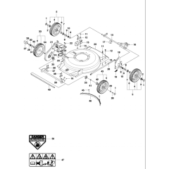 Cutting Deck Assembly for Husqvarna