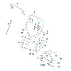 Handle Assembly for Husqvarna LB 553SQe