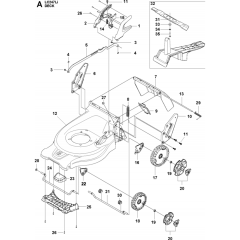 Mower Deck for Husqvarna LC 247Li