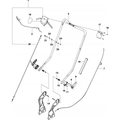 Handle Assembly for Husqvarna