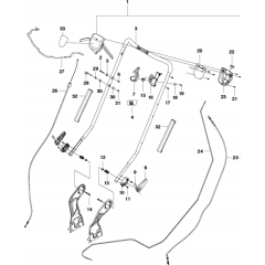 Handle Assembly for Husqvarna LC 353VB
