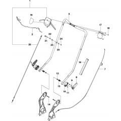 Handle Assembly for Husqvarna