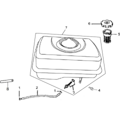 Fuel Tank Assembly for Loncin