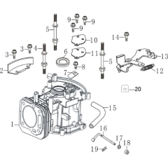 Crankcase Assembly for Loncin