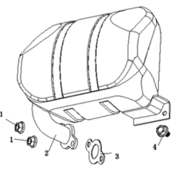 Muffler Assembly for Loncin