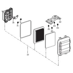 Air Filter Assembly for Loncin LC25ZB21-1.7Q Pump