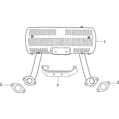 Muffler Assembly for Loncin LC2P80F