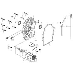 Crankcase Cover Assembly for Loncin LC2V80FD Engine