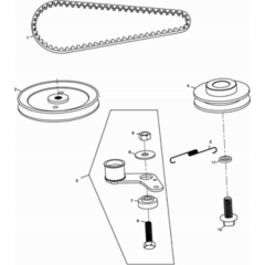 Closing Wheel & Strap Assembly