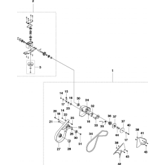 Gears Assembly for Husqvarna