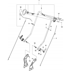 Handle Assembly for Husqvarna LC48 V
