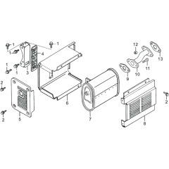 Muffler Assembly for Loncin
