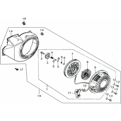 Starter Assembly for Loncin LC5000-F
