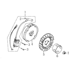 Flywheel/Coil Assembly for Loncin