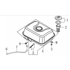 Fuel Tank Assembly for Loncin