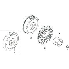 Flywheel Assembly Loncin LC6500D-F