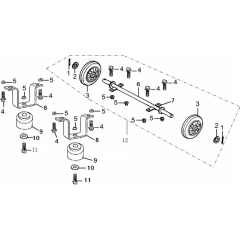 Wheel Kit for Loncin LC8000D-F