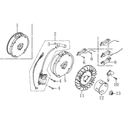 Flywheel/Coil Assembly for Loncin