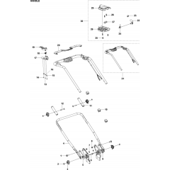 Handle Assembly for Husqvarna LE116P