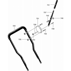 Handle & Controls for Husqvarna LE389