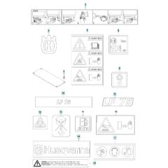 Husqvarna LF 75 L Decals