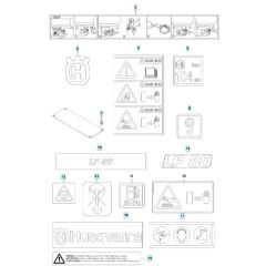 Husqvarna LF 80 L Decals