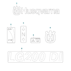 Decals for Husqvarna LG 200