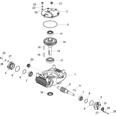 Gearbox Assembly for Belle Trowels