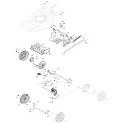 Wheel Assembly for Makita LM001G