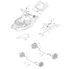 Deck & Wheel Assembly for LM004G
