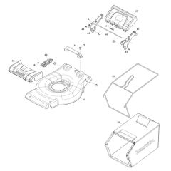 Deck Assembly for Makita LM004J
