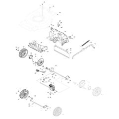 Wheel Assembly for Makita LM004J