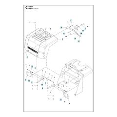 Front Hood Assembly Husqvarna LP 6505