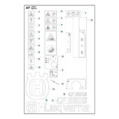 Husqvarna LP 6505 Decals