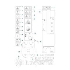 Husqvarna LP 7505 Decals
