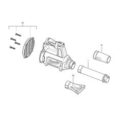 Milwaukee M12BBL Blower Assembly