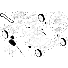Drive Assembly for Husqvarna M145 SV