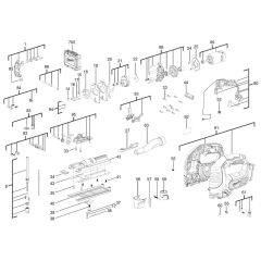 Milwaukee M18BJS Jigsaw Assembly