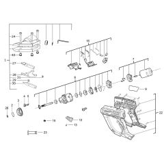 Milwaukee M18BMS20 Assembly