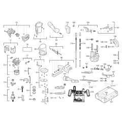 Milwaukee M18FTR Router Assembly