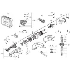 Milwaukee M18 Grinder Assembly