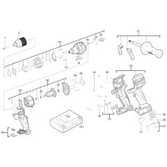 Milwaukee M18ONEPD2 Assembly