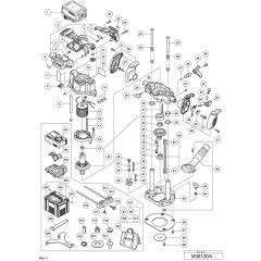 Main Assembly for Hikoki M3612DA