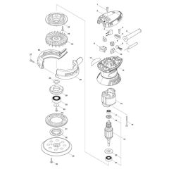 Makita M9204 Sander Assembly